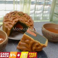 单黄绿茶 Green Tea Lotus Paste Mooncake with 1 Yolk 