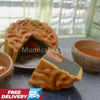 单黄绿茶 Green Tea Lotus Paste Mooncake with 1 Yolk 
